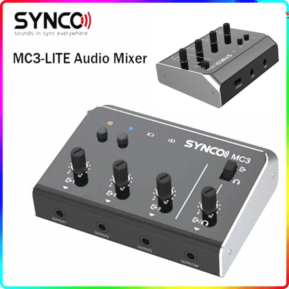 Synco MC3 Lite Mixer de Áudio  - Photography Videos Free avaliação e preço